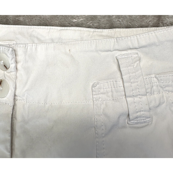Anthropology Maeve Wide Leg Stretchy White Linen Blend Pants Womens 14 - Picture 9 of 11